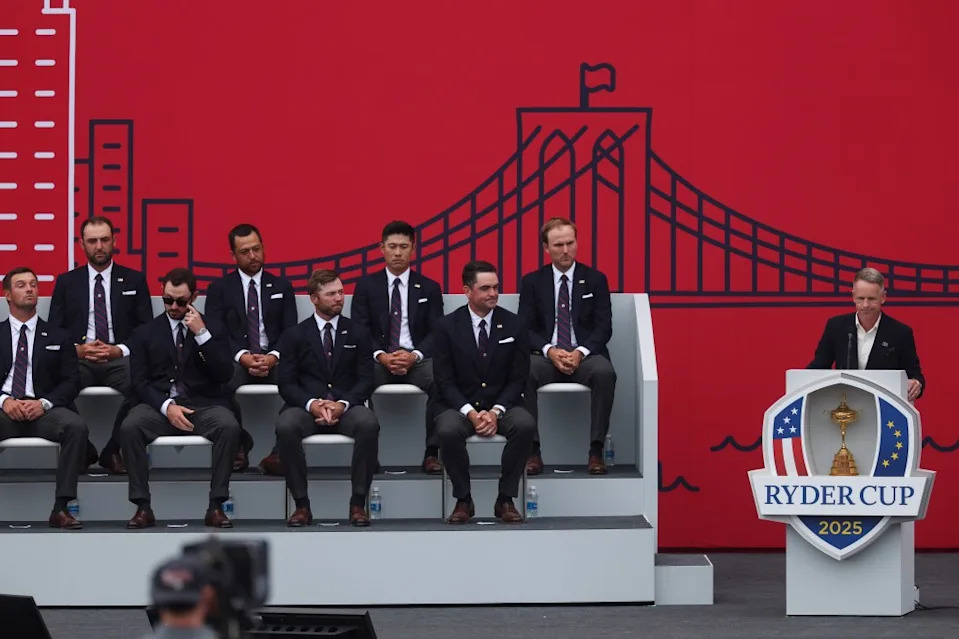 Luke Donald and Team Europe. Getty Images