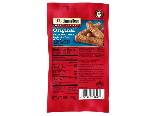 Jimmy Dean Heat 'n Serve Original Pork and Turkey Sausage Links