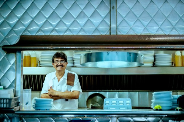 Robert Hernandez, operator of the Silver Dollar Pancake House on Sixth Street, at the Corona restaurant on Thursday, Sept. 18, 2025. (Photo by Terry Pierson, The Press-Enterprise/SCNG)