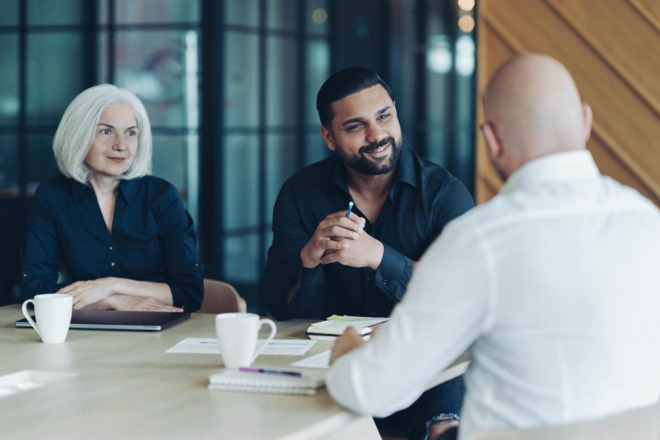 Financial experts working together