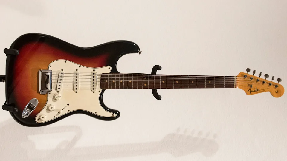 Jim Irsay’s favorite guitar from his collection – Dylan’s 1964 Newport Fender Stratocaster