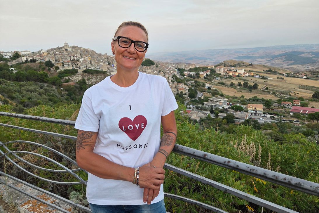 Barbara Maerkl, who is German, is one of 18 different nationalities living in Mussomeli.