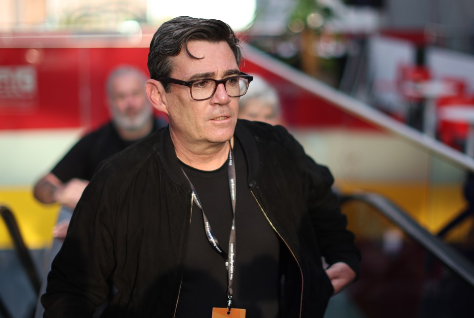 Mayor of Greater Manchester Andy Burnham arriving at the Labour Party Conference.