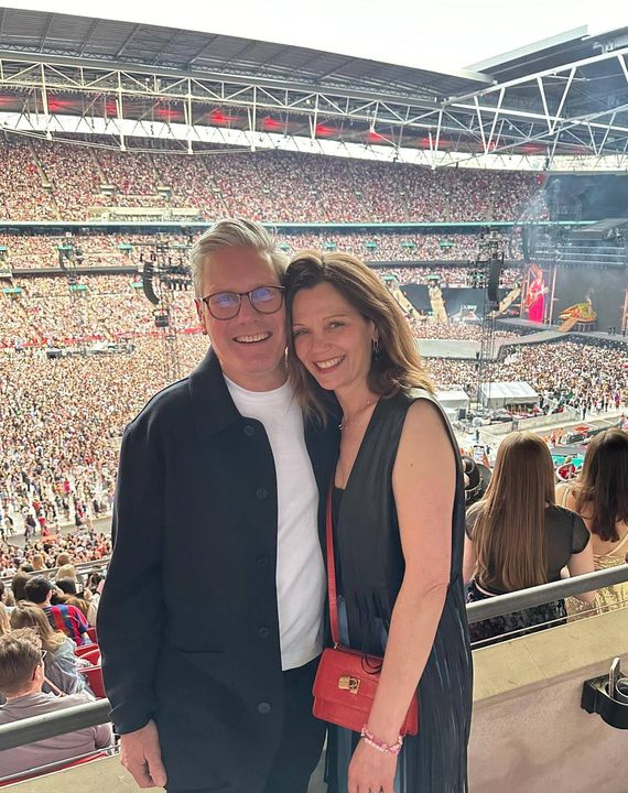 Keir Starmer and Victoria at Taylor Swift's Eras Tour.