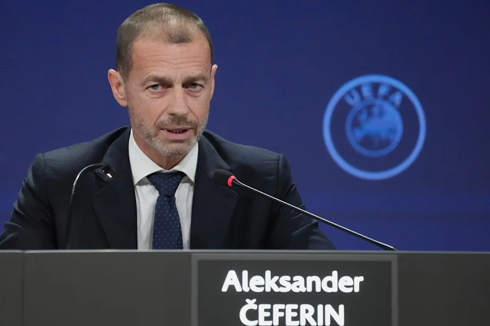 UEFA president Aleksander Ceferin is excited to ‘welcome millions of fans into legendary stadiums’ at Euro 2028 (AP)