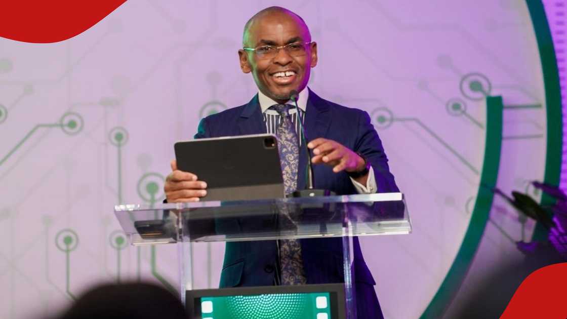 Ndegwa speaks at a recent event.