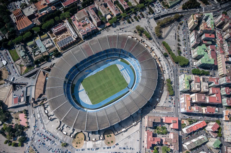 Aerial Views Of Italian Coastlines During Summertime