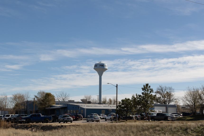 The Oglala Food Distribution Center seen in Pine Ridge, South Dakota on November 4, 2025.