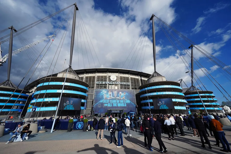 England will play their first game of Euro 2028 at Man City’s Etihad Stadium if they qualify directly for the tournament (Mike Egerton/PA) (PA Archive)