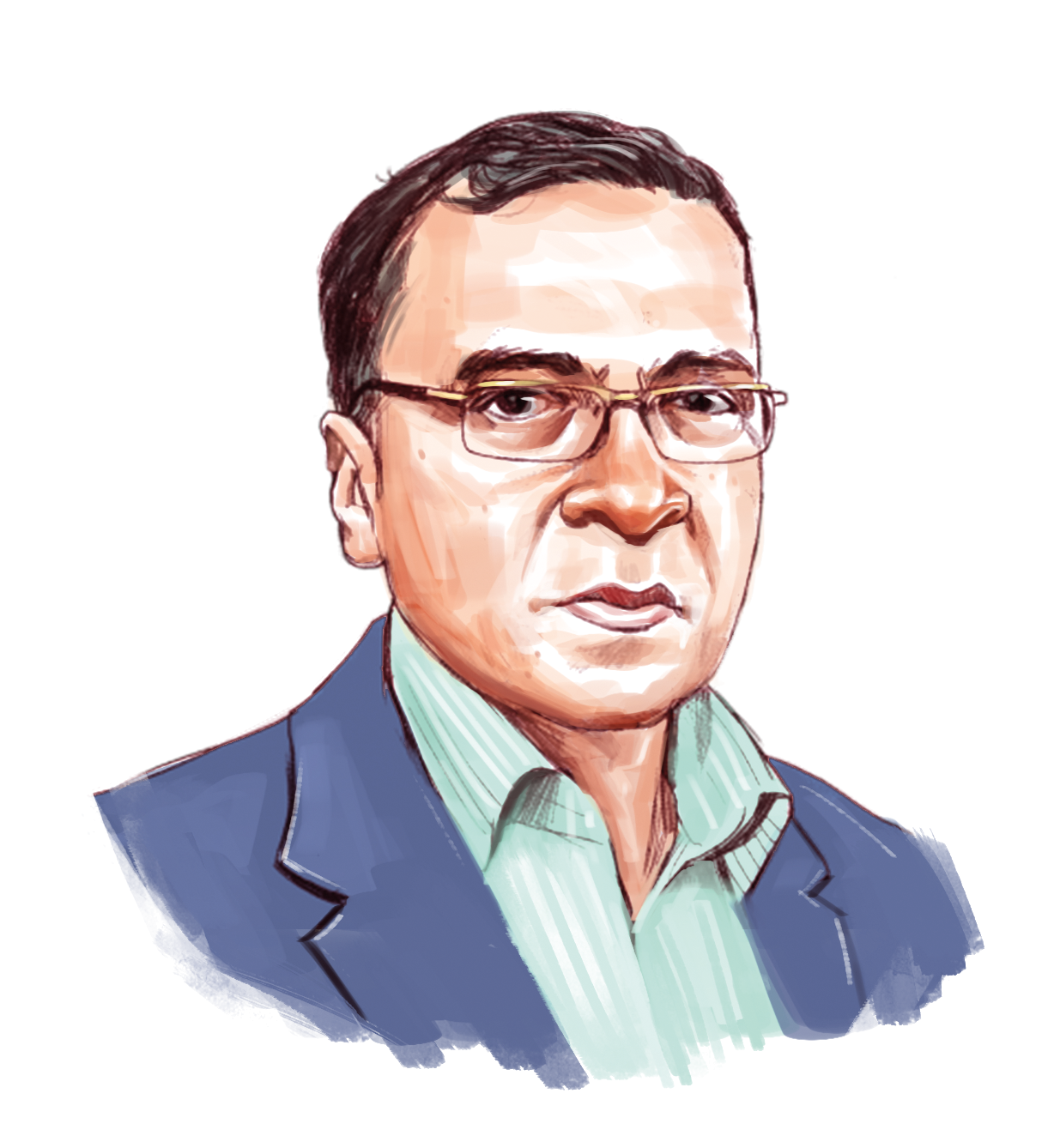 Executive Director of Transparency International Bangladesh Iftekharuzzaman. Sketch: TBS