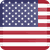 United States flag square