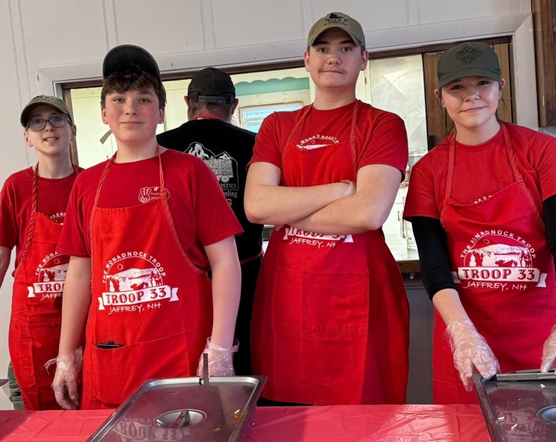 Lee Backstrom, Grant Johnson, Nick Roberts, Bella Erickson, ready to serve.