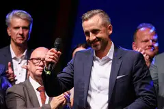 AfD’s Ulrich Siegmund (centre) repeatedly cast victory in Saxony-Anhalt as a first step towards securing national power in federal elections due in 2029.