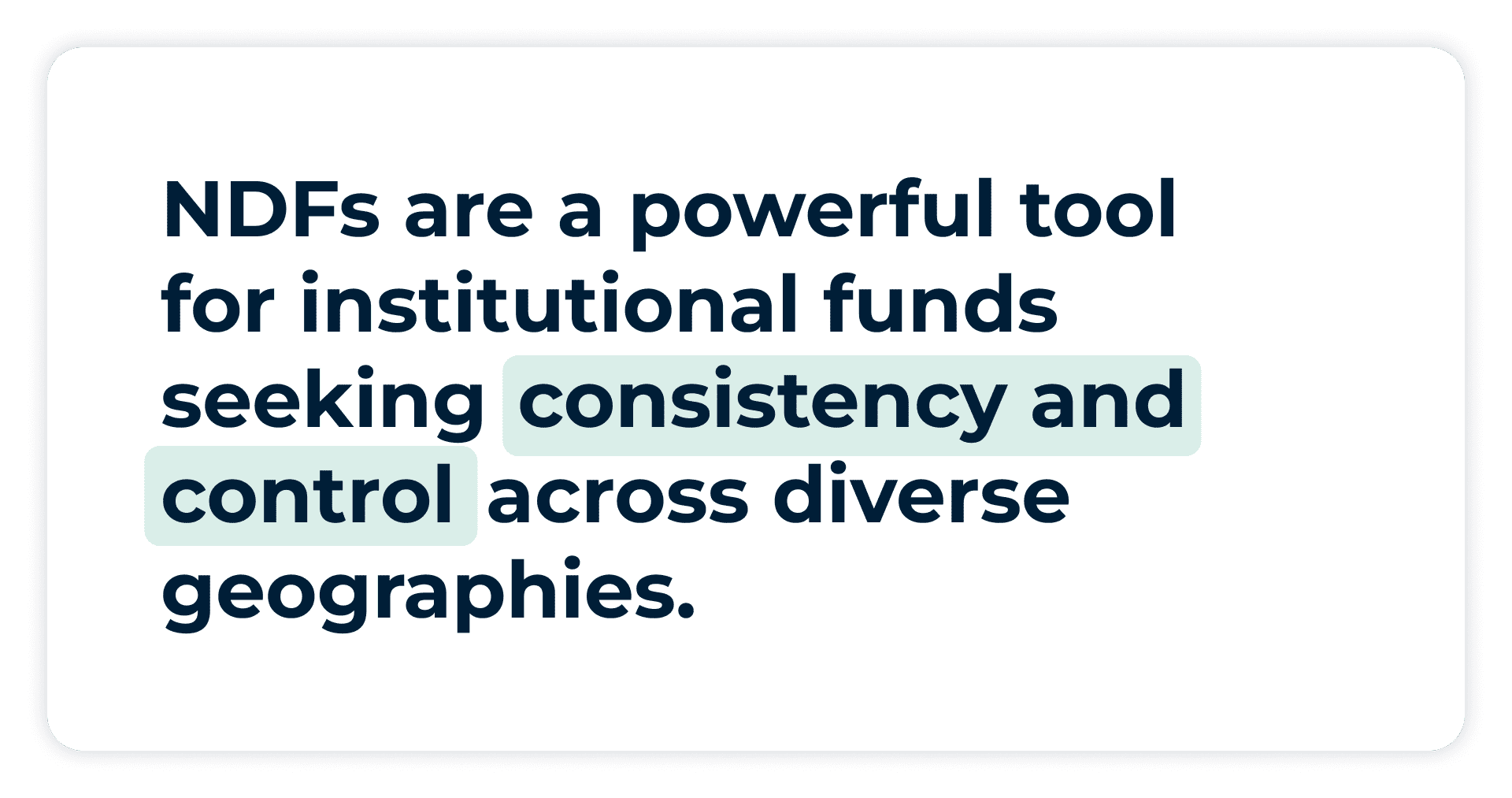 Pullquote: NDFs are a powerful tool for institutional funds seeking consistency and control across diverse geographies.